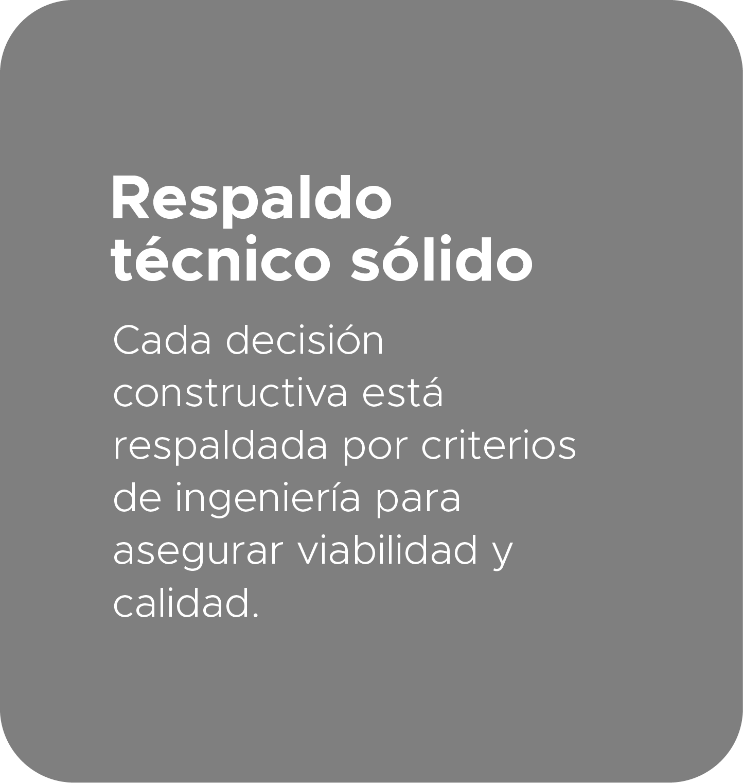 Respaldo técnico sólido